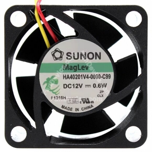 Sunon HA40201V4-0000-C99 12V 0.6W 3 Wires Cooling Fan