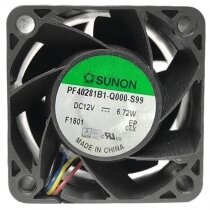 Sunon PF40281B1-Q000-S99 DC 12V 6.72W 4 Wires PWM Axial Cooling Fan