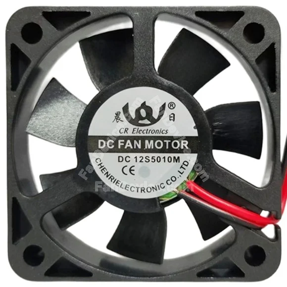 CR Electronics DC12S5010M 12V 2 Wires Axial Cooling Fan