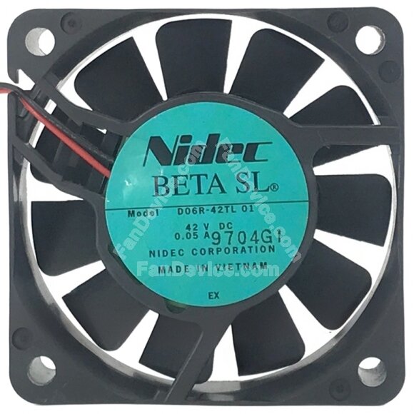 Nidec D06R-42TL 01 42V 0.05A Axial Cooling Fan