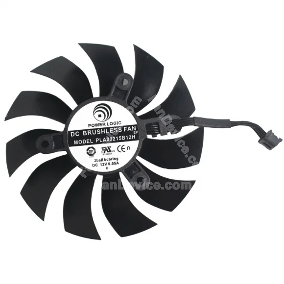 PowerLogic PLA09215B12H 12V 0.55A 4 Wires Cooling Fan