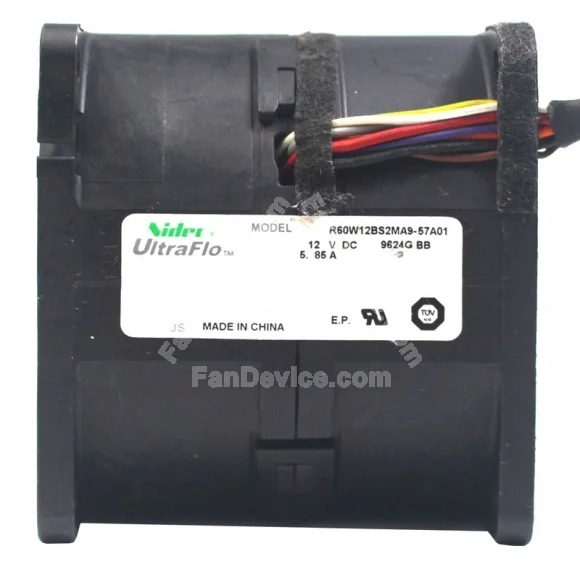 Nidec R60W12BS2MA9-57A01 12V 5.85A 8 Wires Cooling Fan
