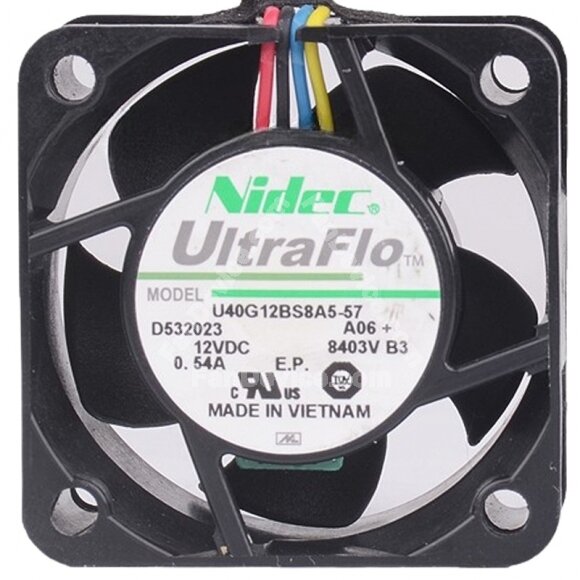 Nidec U40G12BS8A5-57A06 12V 0.54A 4 Wires Cooling Fan