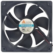 Y.S.TECH KM121225LB 12V 0.18A 2 Wires Axial Cooling Fan