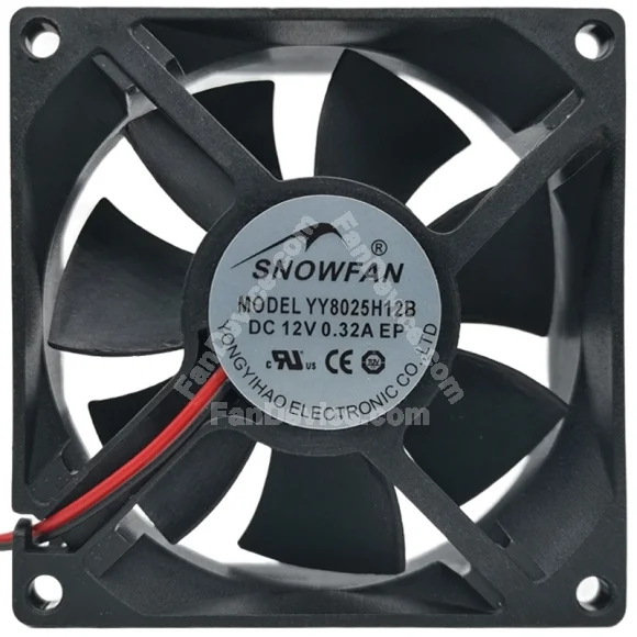 SNOWFAN YY8025H12B 12V 0.32A 2 / 3 / 4 Wires Cooling Fan