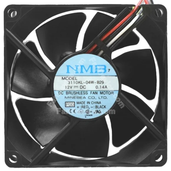 NMB 3110KL-04W-B29 12V 0.14A 2 / 3 Wires Cooling Fan