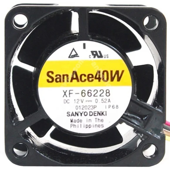 Sanyo XF-66228 12V 0.52A 4 Wires IP68 Waterproof Cooling Fan