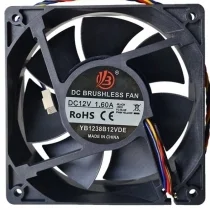 YB YB1238B12VDE 12V 1.60A 2 / 3 / 4 Wires Cooling Fan