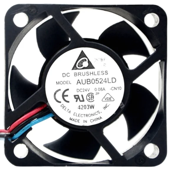 Delta AUB0524LD 24V 0.08A 3 Wires Axial Cooling Fan