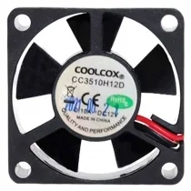 COOLCOX CC3510H12D 12V 0.10A 2 Wires Axial Cooling Fan