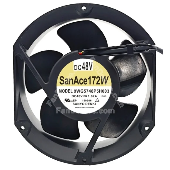 Sanyo 9WG5748P5H003 48V 1.62A 2 / 3 / 4 Wires Cooling Fan