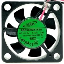 ADDA AD0305MX-K70 5V 0.12A 2 Wires HYPRO Bearing Cooling Fan
