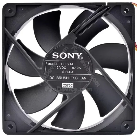 SONY SFF21A 12V 0.10A 3 Wires DC Brushless Axial Cooling Fan