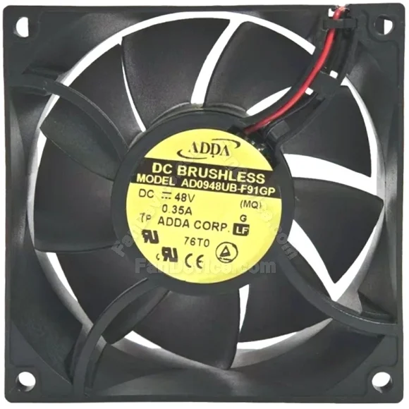 ADDA AD0948UB-F91GP 48V 0.35A DC Brushless 2 Wires Axial Cooling Fan