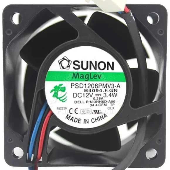 Sunon PSD1206PMV3-A DC 12V 3.4W 3 / 4 Wires Maglev Cooling Fan
