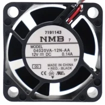 NMB 04020VA-12N-AA DC 12V 0.14A 2 Wires Axial Cooling Fan