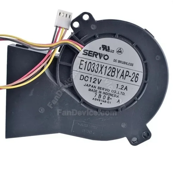 Servo E1033X12BYAP-26 12V 1.2A 4 Wires DC Brushless PWM Blower Cooling Fan