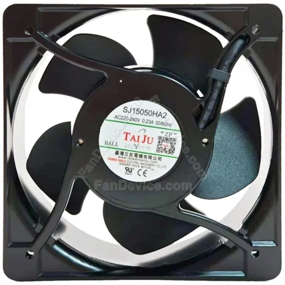 TAIJUN SJ15050HA2 220-240V 0.23A 2 Wires Ball Bearing Cooling Fan
