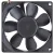 Sanyo 9A0812H4D041 DC 12V 0.13A 3 Wires Axial Cooling Fan