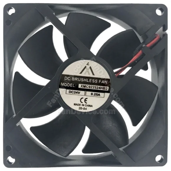 AA XMC922524HB2 24V 0.25A DC Brushless 2 Wires Axial Cooling Fan
