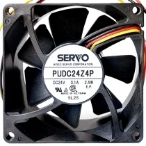 Servo PUDC24Z4P DC 24V 0.1A 2.4W 2 / 3 Wires Axial Cooling Fan