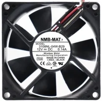NMB-MAT 3108NL-04W-B29 DC 12V 0.14A 3 Wires Axial Cooling Fan