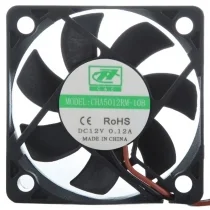 CHA CHA5012RM-10B DC 12V 0.12A 2 Wires Axial Cooling Fan