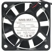 NMB-MAT 2406KL-05W-B30 DC 24V 0.08A 2 Wires Axial Cooling Fan