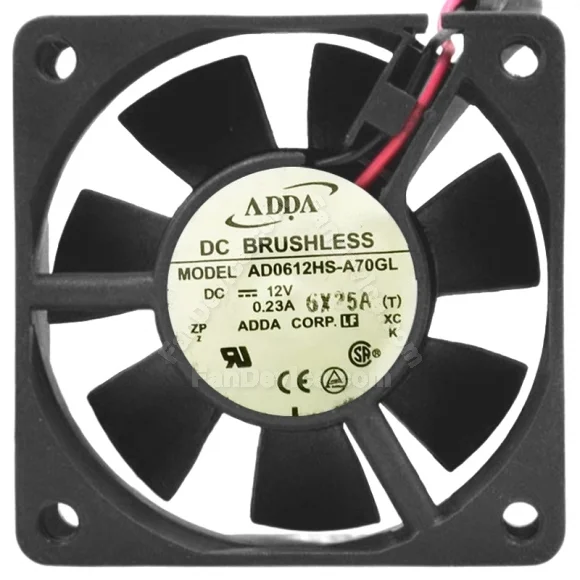 ADDA AD0612HS-A70GL 12V 0.23A DC Brushless 2 Wires Axial Cooling Fan