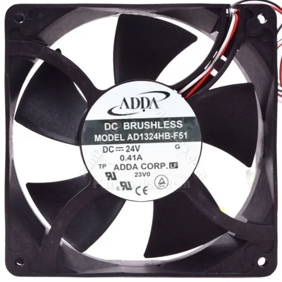 ADDA AD1324HB-F51 24V 0.41A DC Brushless 2 / 4 Wires Axial Cooling Fan