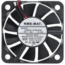 NMB-MAT 2004KL-01W-B30 DC 5V 0.14A 2 Wires Axial Cooling Fan