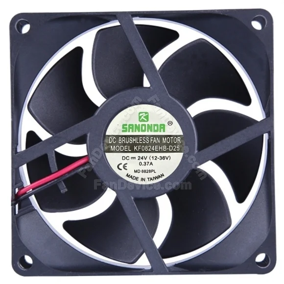SANONDA KF0824EHB-D25 24V 0.37A DC Brushless 2 Wires Axial Cooling Fan