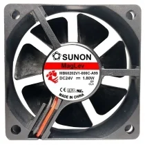Sunon MB60202V1-000C-A99 DC 24V 1.80W 2 Wires Maglev Cooling Fan