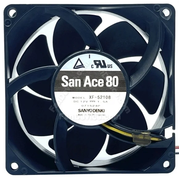 Sanyo XF-52108 DC 12V 1.5A 4 Wires Axial Cooling Fan