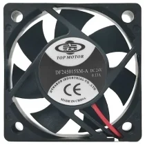 TOP MOTOR DF245015SM-A DC 24V 0.13A 2 Wires Axial Cooling Fan