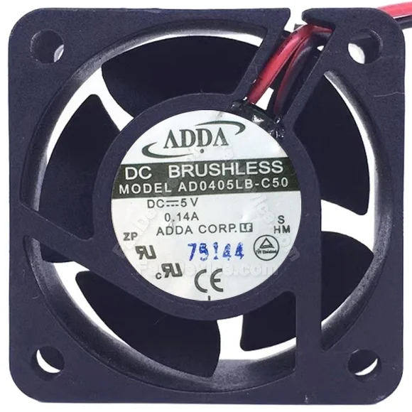 ADDA AD0405LB-C50 5V 0.14A DC Brushless 2 Wires Axial Cooling Fan