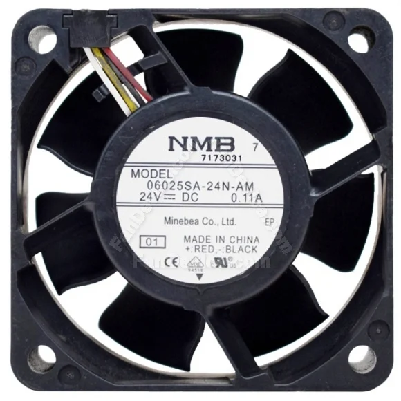 NMB 06025SA-24N-AM DC 24V 0.11A 4 Wires PWM Axial Cooling Fan