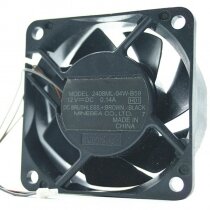 NMB 2408ML-04W-B59 DC 12V 0.14A 3 Wires Axial Cooling Fan