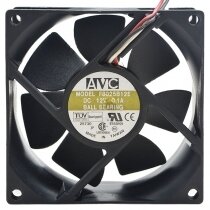 AVC F8025B12E DC 12V 0.1A 2 Wires / 3 Wires Ball Bearing Axial Fan