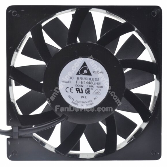 Delta FFB1448GHE DC 48V 1.80A 3 Wires Brushless Axial Cooling Fan