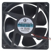 GT1224MB-38 DC 24V 0.40A 2 Wires / 3 Wires Brushless Axial Cooling Fan