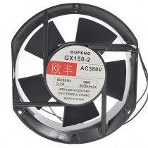 OUFENG GX150-2 AC 380V 0.2A 38W 2 Wires 17251 Axial Cooling Fan