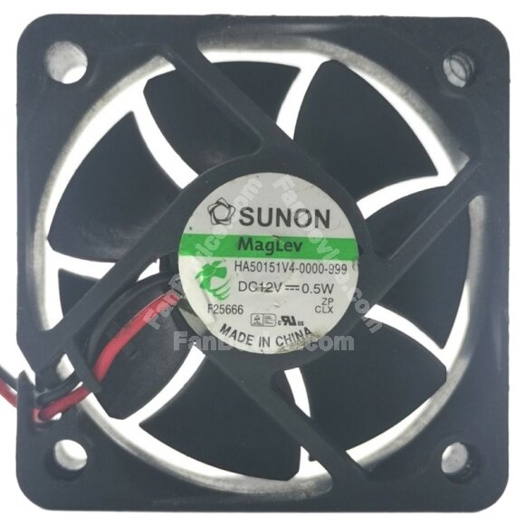 Sunon Maglev HA50151V4-0000-999 DC 12V 0.5W 2 Wires Axial Cooling Fan
