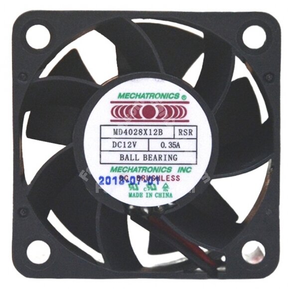 MECHATRONICS MD4028X12B RSR DC 12V 0.35A Ball Bearing Axial Cooling Fan