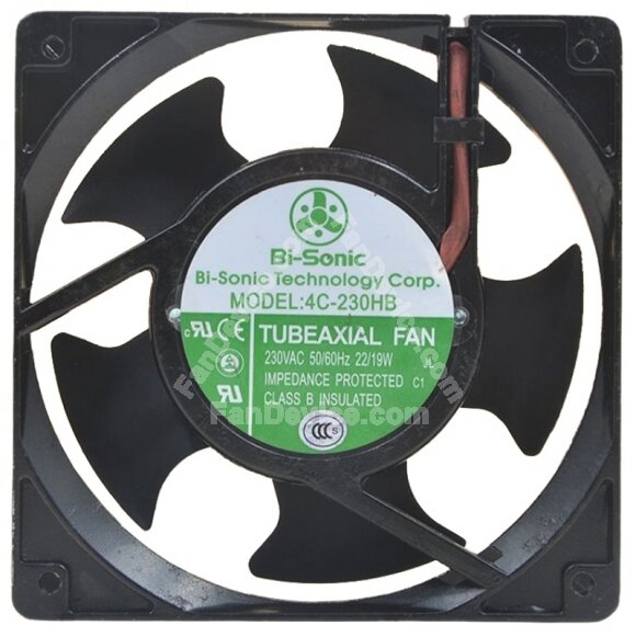 Bi-Sonic 4C-230HB AC 230V 22/19W Impedance Protected Axial Cooling Fan