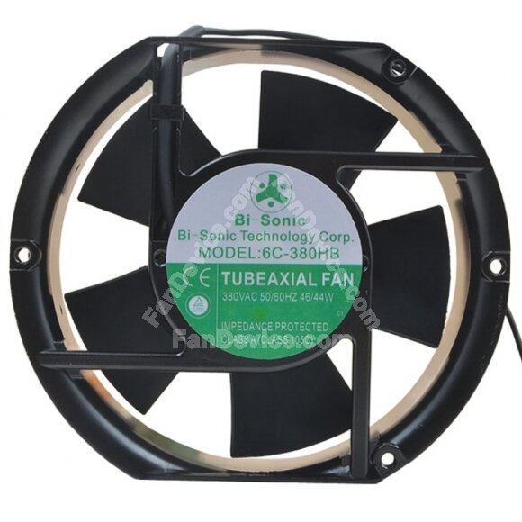 Bi-Sonic 6C-380HB AC 380V 46/44W Impedance Protected Axial Cooling Fan