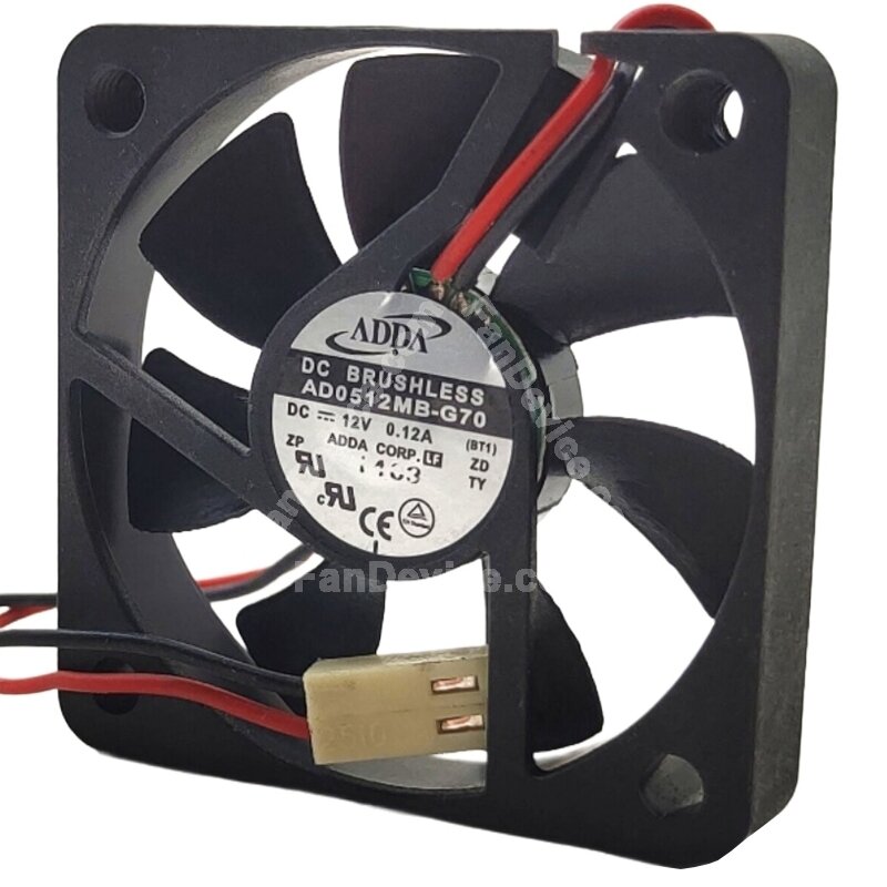 Ventilateur De Refroidissement Compatible ADDA AD0412HS-G70 - 12V, 0.10A, 2 Fils - Pour PC, électronique