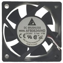 Delta AFB0624VHD DC 24V 0.14A 2 Wires / 3 Wires Brushless Axial Cooling Fan