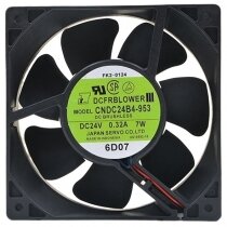 Servo CNDC24B4-953 DC 24V 0.32A 2 Wires / 3 Wires Axial Cooling Fan