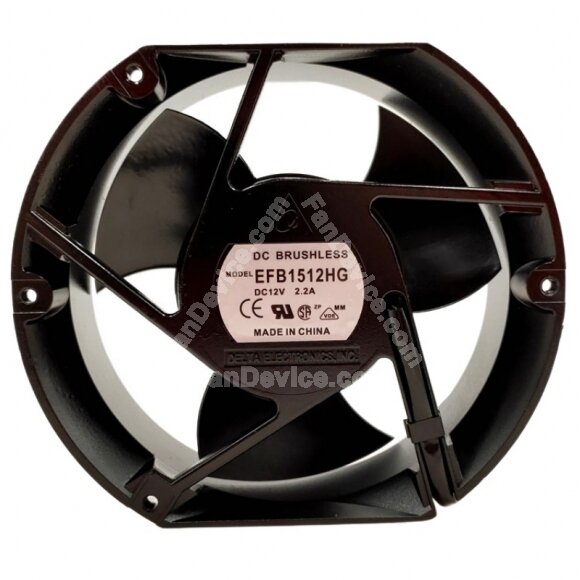 Delta EFB1512HG DC 12V 2.2A 2 / 3 / 4 Wires Brushless Axial Cooling Fan